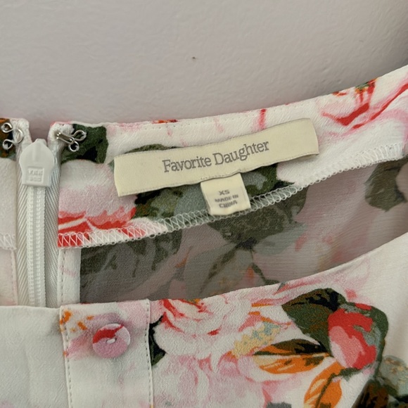 NWT Favorite Daughter Rose Print Square Neck Blouse - Picture 4 of 5